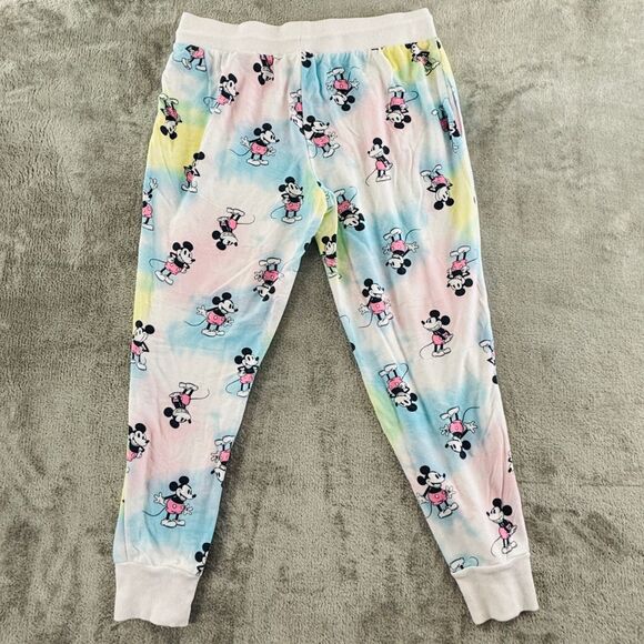 Disney Mickey Mouse Sleep Jogger Pajama Pants Lounge‎ Womems L Allover Print - Picture 3 of 9